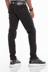 CD509 Men's Jeans Regular Fit Casual Trousers Extravagant