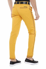 CD511 Men's chino trousers with fashionable decorative stitching