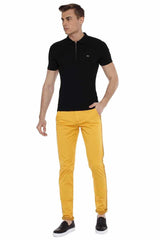 CD511 Men's chino trousers with fashionable decorative stitching