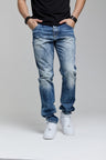 CD520 Men's skinny jeans in a used look
