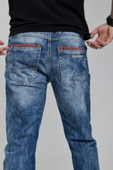 CD520 Men's skinny jeans in a used look