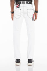 CD525 Men's Jeans with Stripes and Side Panels