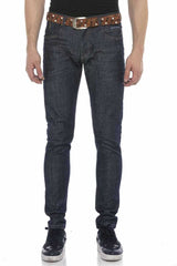 CD538 Men's slim-fit jeans in a classic cut