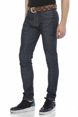 CD538 Men's slim-fit jeans in a classic cut