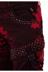 CD558 Men's comfortable jeans in biker design