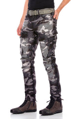 CD560 Men's Cargo Trousers with Side Pockets in Regular Fit