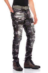 CD560 Men's Cargo Trousers with Side Pockets in Regular Fit