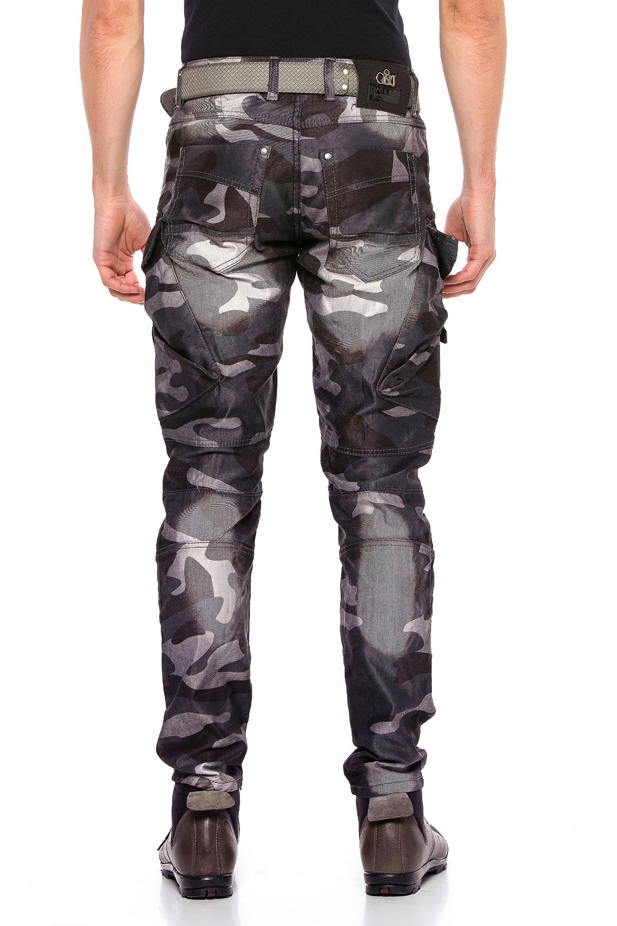 CD560 Men's Cargo Trousers with Side Pockets in Regular Fit