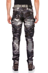 CD560 Men's Cargo Trousers with Side Pockets in Regular Fit