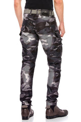 CD560 Men's Cargo Trousers with Side Pockets in Regular Fit