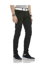 CD566 Men's cargo trousers with slanted cargo pockets