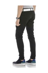 CD566 Men's cargo trousers with slanted cargo pockets