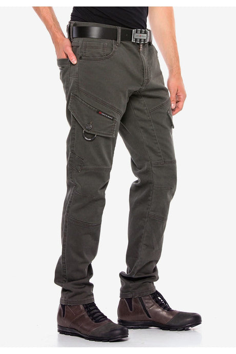 CD566 Men's cargo trousers with slanted cargo pockets