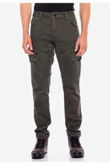 CD566 Men's cargo trousers with slanted cargo pockets