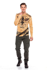 CD566 Men's cargo trousers with slanted cargo pockets