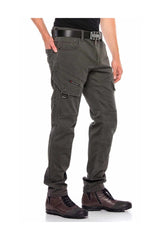 CD566 Men's cargo trousers with slanted cargo pockets