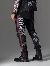 CD571 Men's Straight Fit Jeans with cool lettering