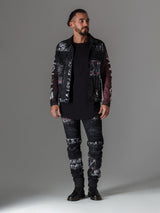 CD571 Men's Straight Fit Jeans with cool lettering