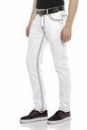 CD601 Men's comfortable jeans with striking contrast stitching