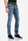 CD621 Men's comfortable jeans in a trendy used look
