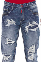 CD644 Men's comfortable jeans in the trendy destroyed look