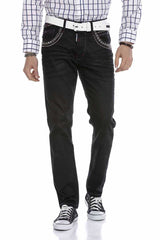 CD663 Men's comfortable jeans with trendy rivets