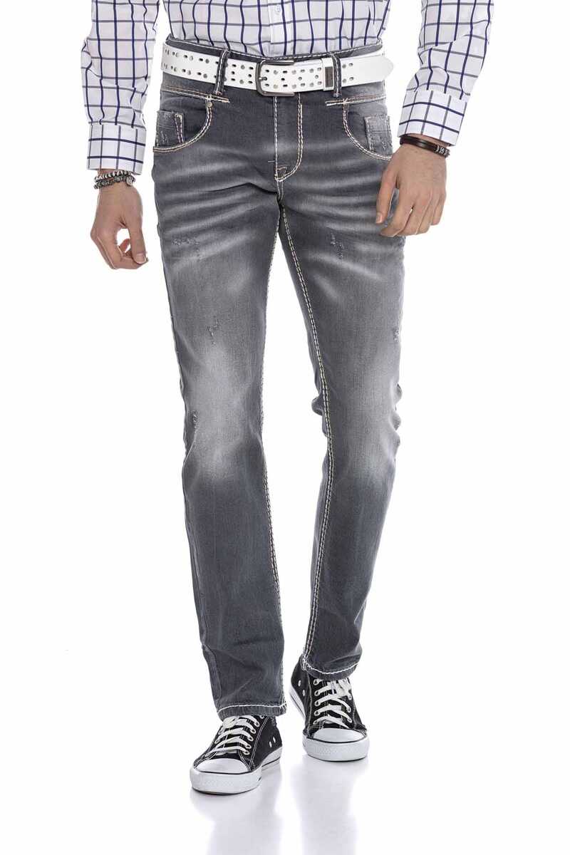 CD668 Men's comfortable jeans in a modern straight fit