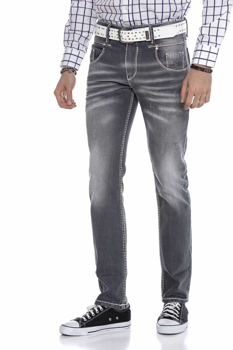 CD668 Men's comfortable jeans in a modern straight fit