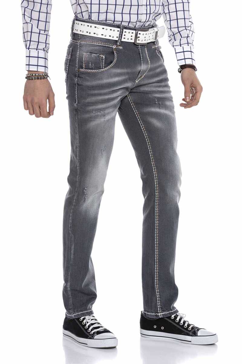 CD668 Men's comfortable jeans in a modern straight fit