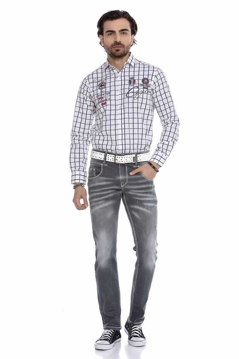 CD668 Men's comfortable jeans in a modern straight fit