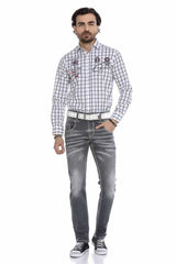 CD668 Men's comfortable jeans in a modern straight fit