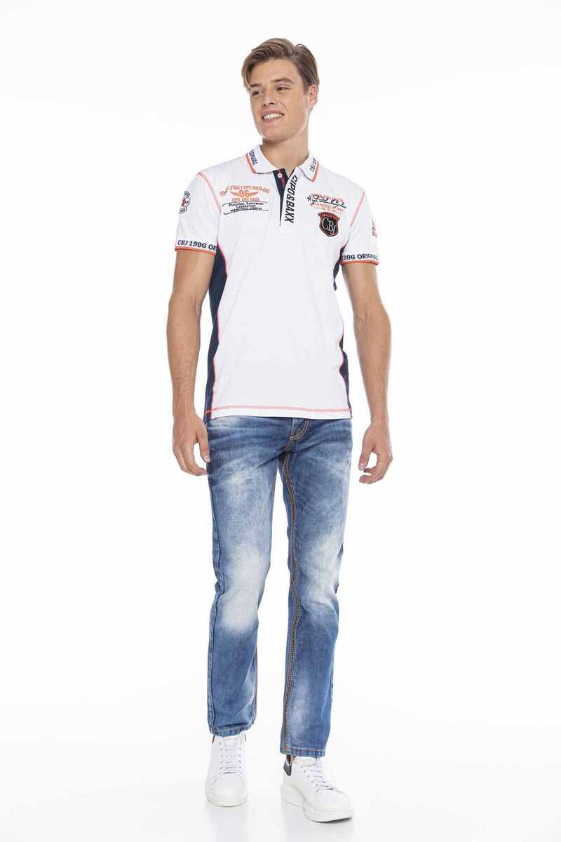 CD669 Men's Straight Fit Jeans with fashionable wash