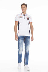 CD669 Men's Straight Fit Jeans with fashionable wash
