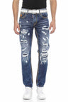 CD670 Men's ripped casual jeans with trendy details