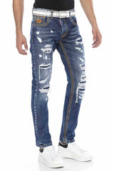 CD670 Men's ripped casual jeans with trendy details