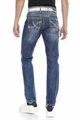 CD670 Men's ripped casual jeans with trendy details