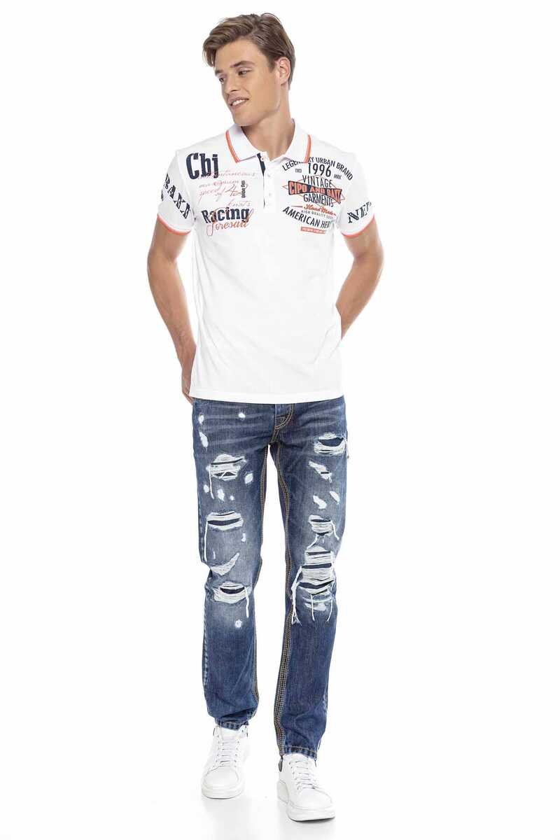 CD670 Men's ripped casual jeans with trendy details