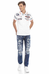 CD670 Men's ripped casual jeans with trendy details