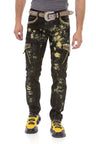 CD677 Men's Straight Fit Jeans with striking wash