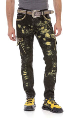 CD677 Men's Straight Fit Jeans with striking wash