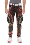 CD693 Men's trendy jeans with rivets