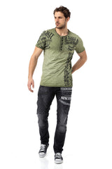 CD696 Men's slim-fit jeans with cool studs