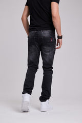 CD699 Men's Straight Fit Jeans with Cool Used Wash