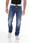 CD704 Men's Straight Fit Jeans in Classic 5-Pocket Style
