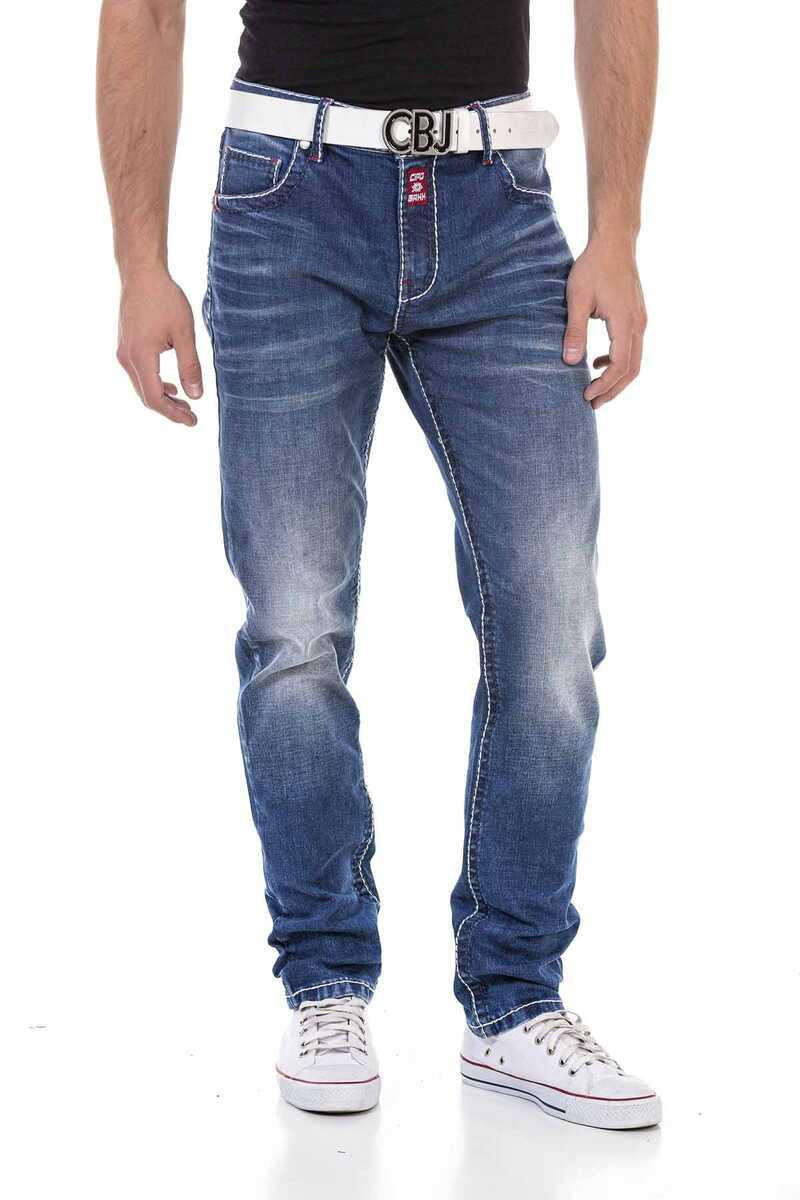 CD704 Men's Straight Fit Jeans in Classic 5-Pocket Style