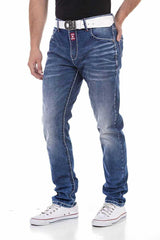 CD704 Men's Straight Fit Jeans in Classic 5-Pocket Style
