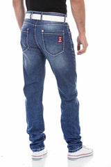 CD704 Men's Straight Fit Jeans in Classic 5-Pocket Style