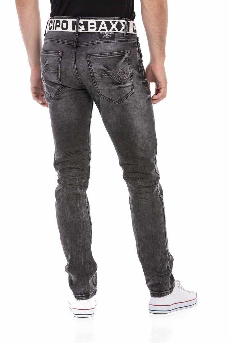 CD712 Men's Straight Fit Jeans in Classic 5-Pocket Style