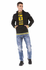CD723 Men's comfortable jeans with trendy decorative elements