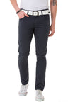 CD724 Men's basic trousers with a subtle check pattern
